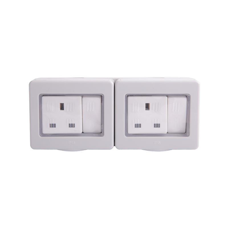 2 x 13A zásuvka Gang Switch Vodotěsná HK4213-WP