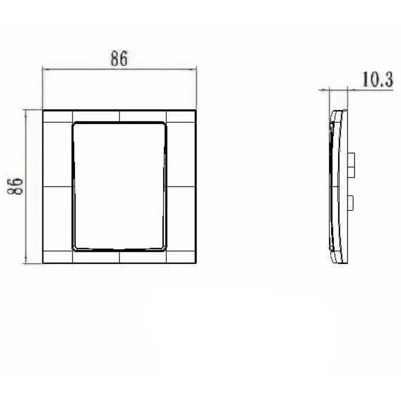 Plastová 1 Gang satelitní zásuvka HK6169S